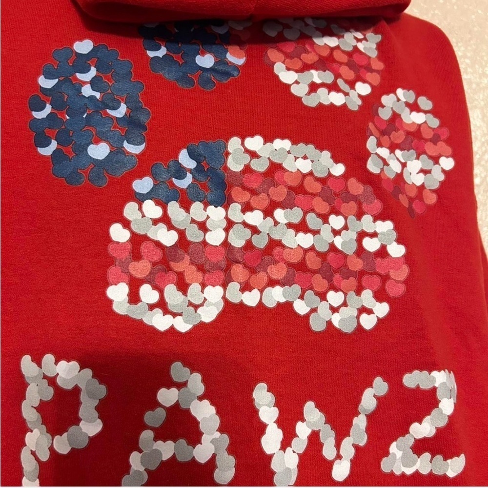 PAWZ Red Fleece with Paw Logo - Picture 3 of 5